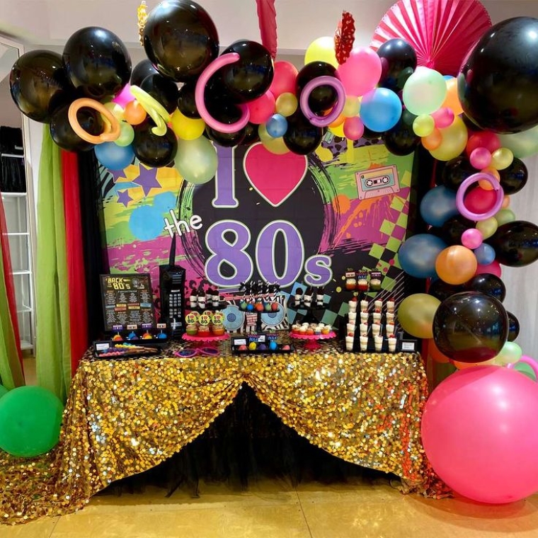 1980s themed party props