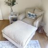 The Cloud Single Seater with Mist Corduroy Slipcover