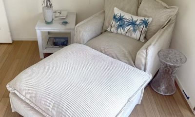 The Cloud Single Seater with Mist Corduroy Slipcover