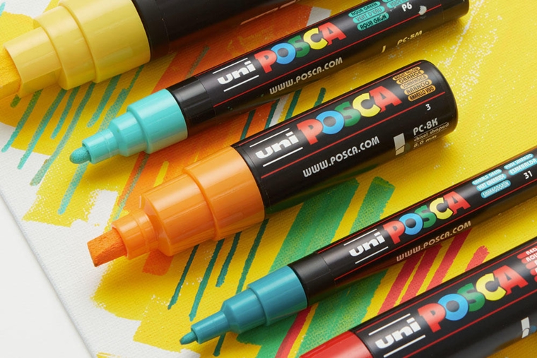 posca paint pens and markers